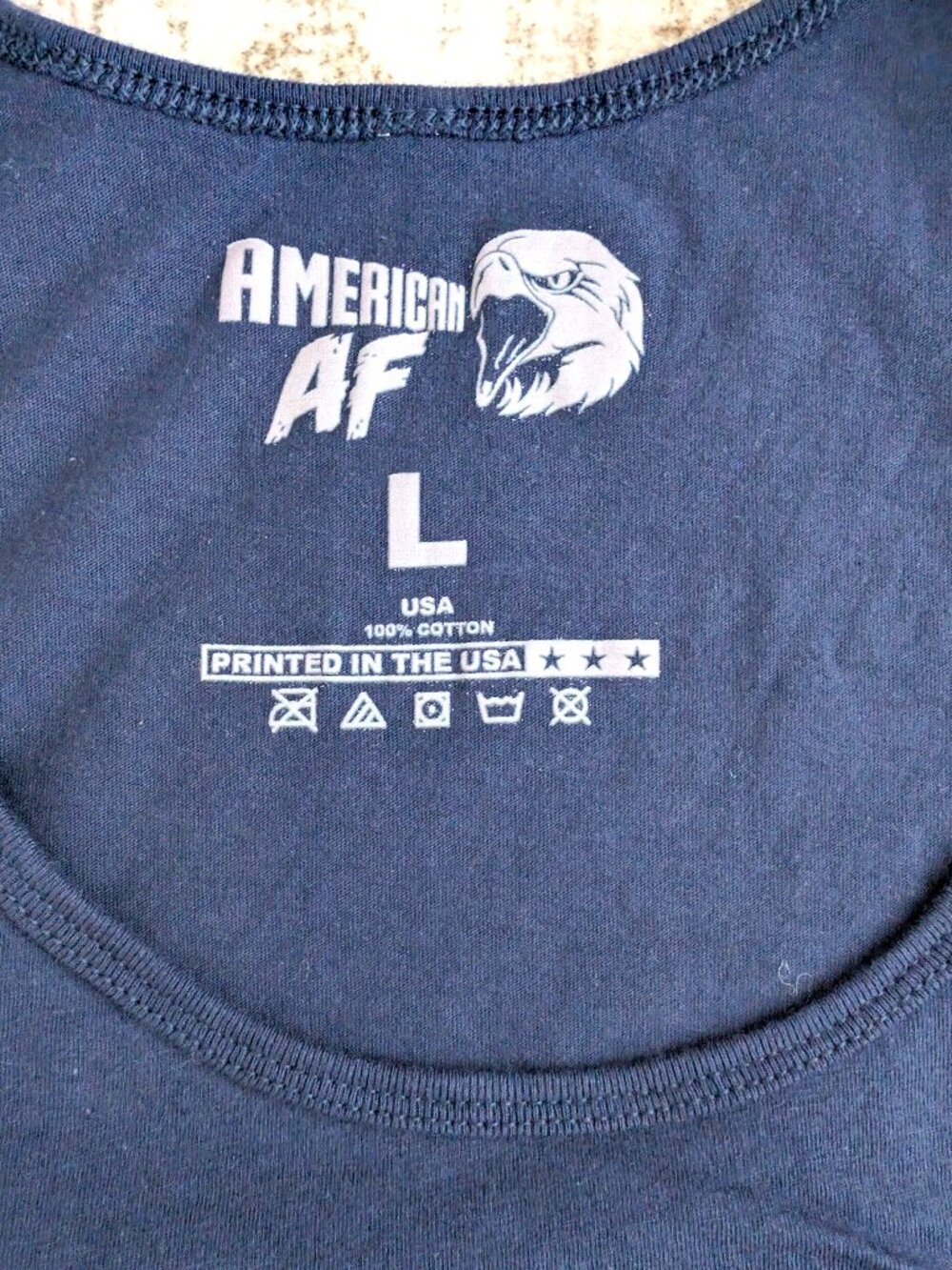 American AF Thermal Graphic Tank Top Size L - Picture 3 of 5